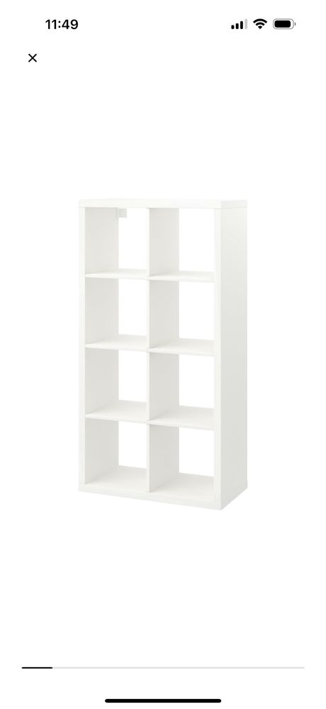 Ikea Kallax 2X4 biały regał