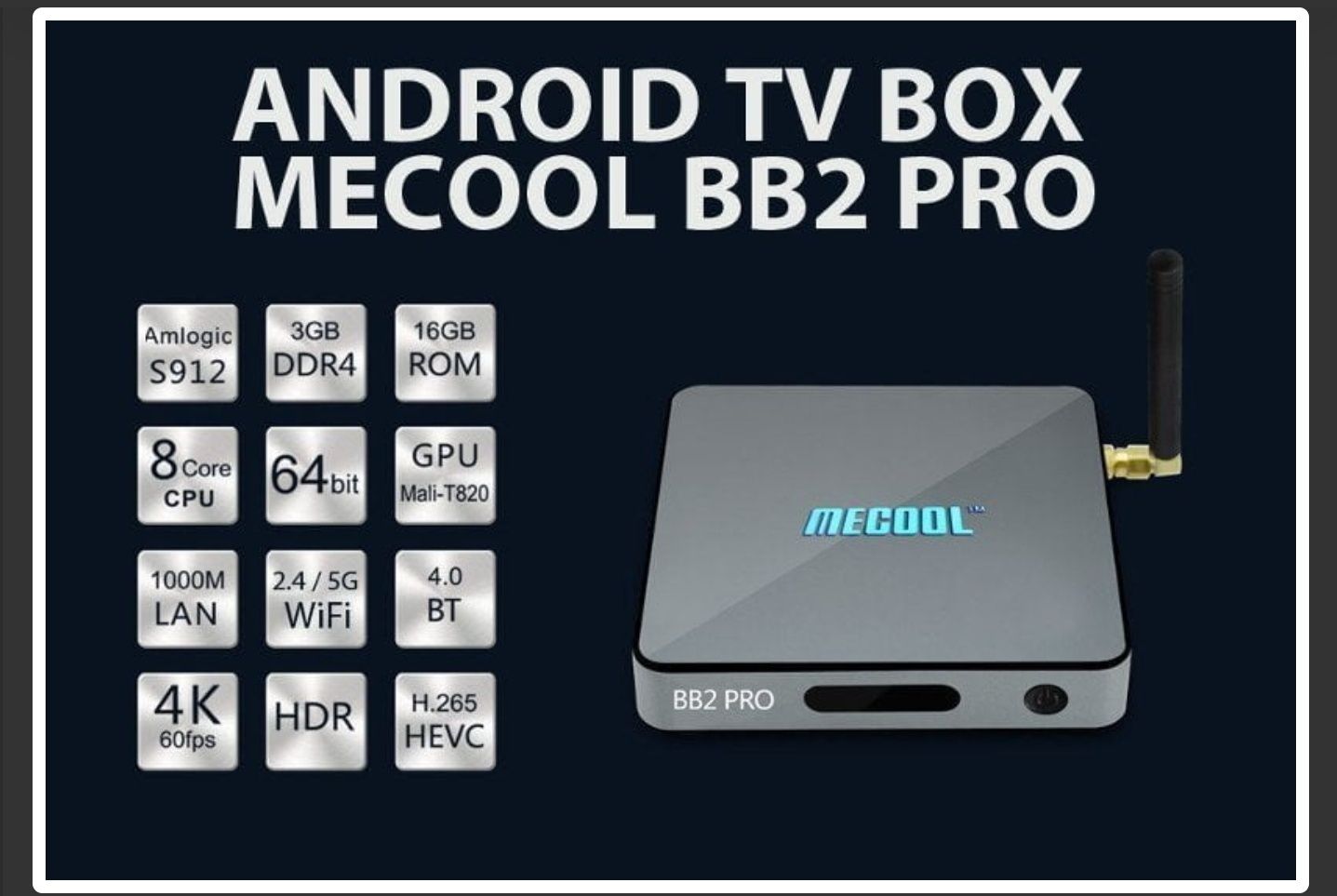 Mecool BB2 pro  Андроид тв приставка