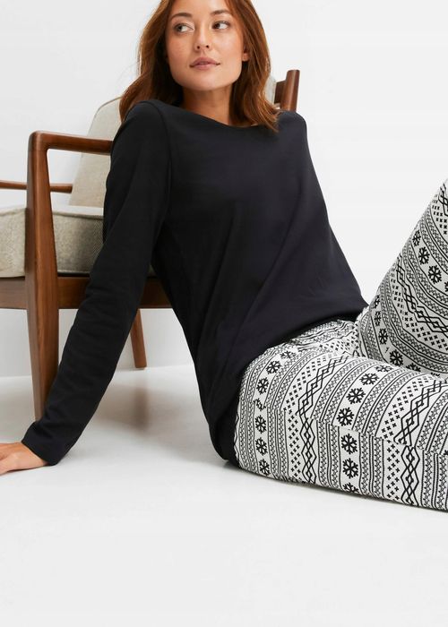 B.P.C piżama damska bluzka i spodnie bawełniane r.40/42