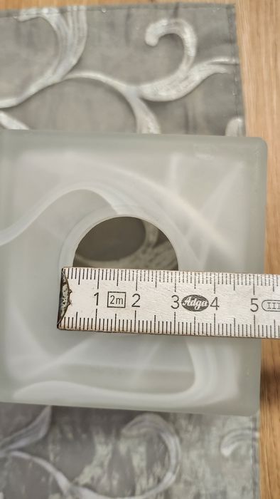 Klosz szklany kwadrat 4szt