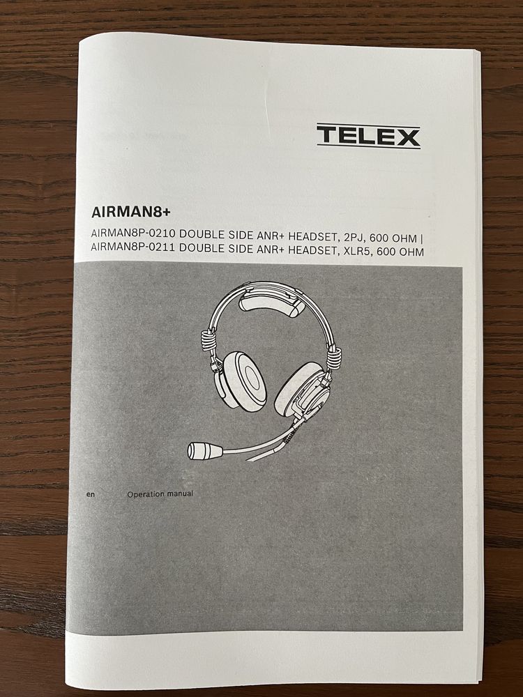 Telex AIRMAN 8 plus com garantia como novos
