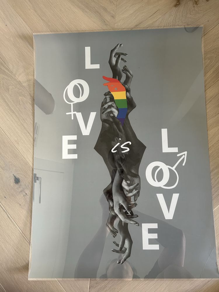 Plakat Łukasz Kuleta Love is Love 50x70