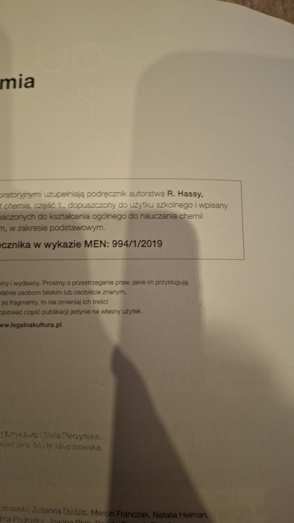 To jest chemia Karty pracy