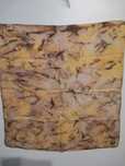 Artys Handmade chusta, apaszka 100% Silk, odcienie brązu