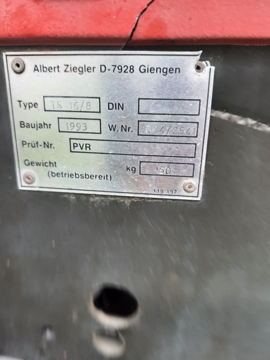 Motopompa deszczownia   Ziegler TS 16/8 z rozrusznikiem  1600 /4900