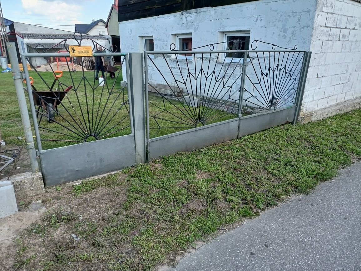 Brama z furtka na budowę bądź działkę