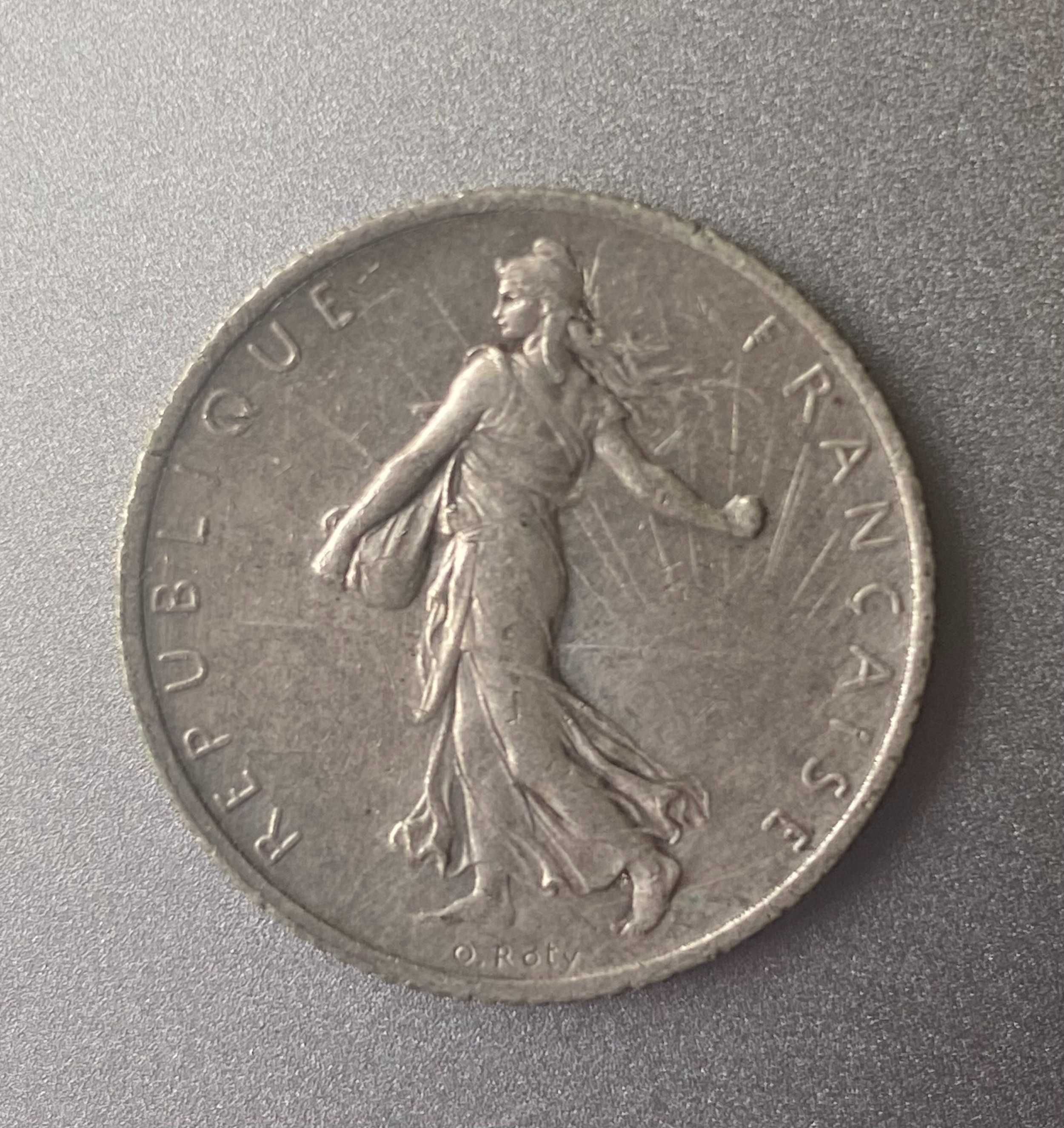 1 франк 1899 Франция Серебро