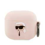Karl Lagerfeld KLA3RUNIKP AirPods 3 cover różowy/pink Karl Head 3D