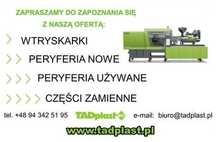 Używane wtryskarki, peryferia do wtryskarek i części zamienne