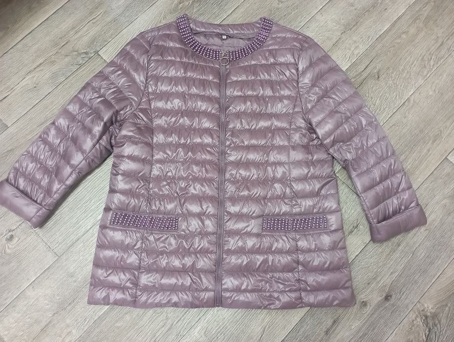 Шубка. Куртка жіноча весна- осінь. Жилетка - хутро.