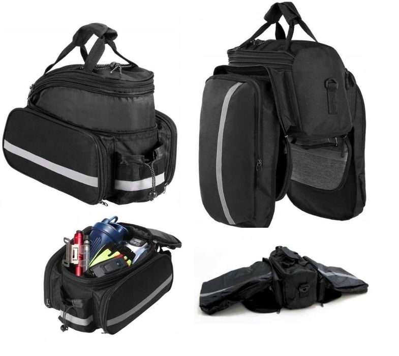 Uniwersalna torba na rower, sakwa na bagażnik, podwójna, rowerowa,nowa