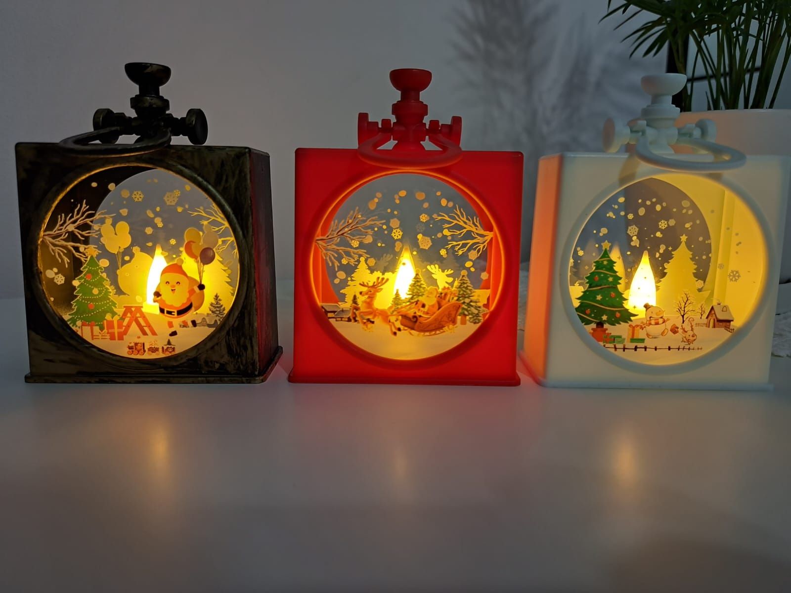 Domek świecący lampion  Boże Narodzenie szopka