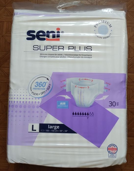 Seni Super Plus Pieluchomajtki rozmiar L 30 szt.