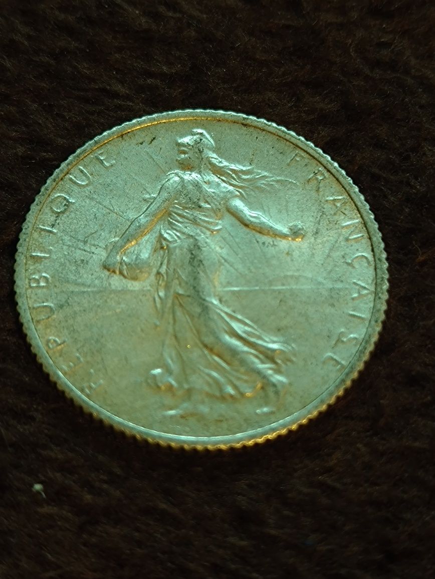 Francja 1 franc frank 1918 siewczyni