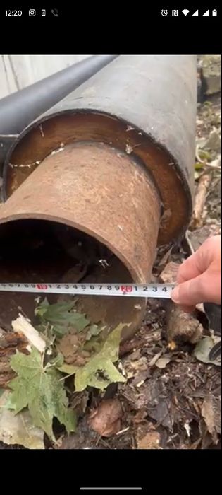 Труби в ізоляції для тепломережі