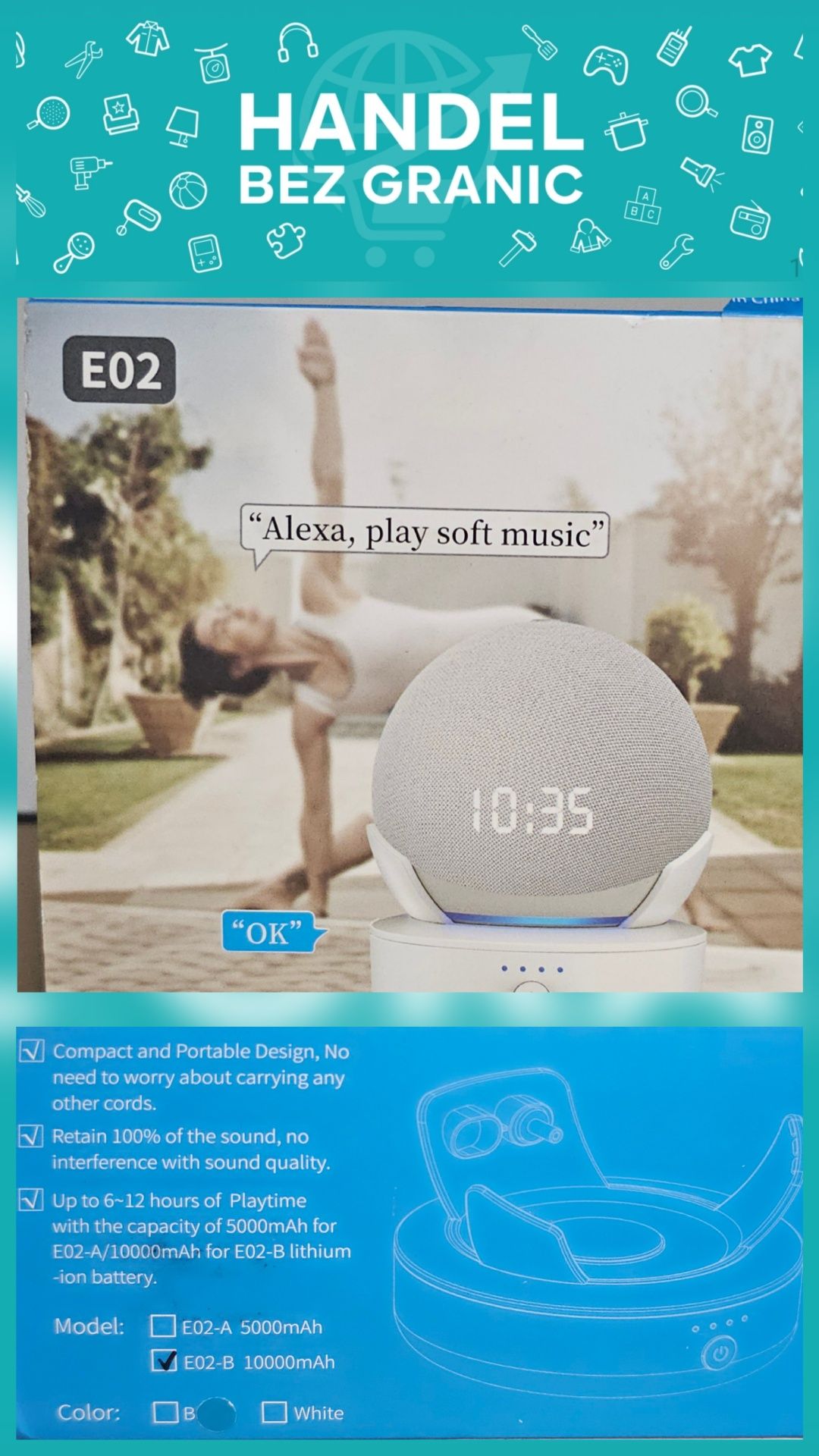 Baza pod glosnik plus acc Model e02-b