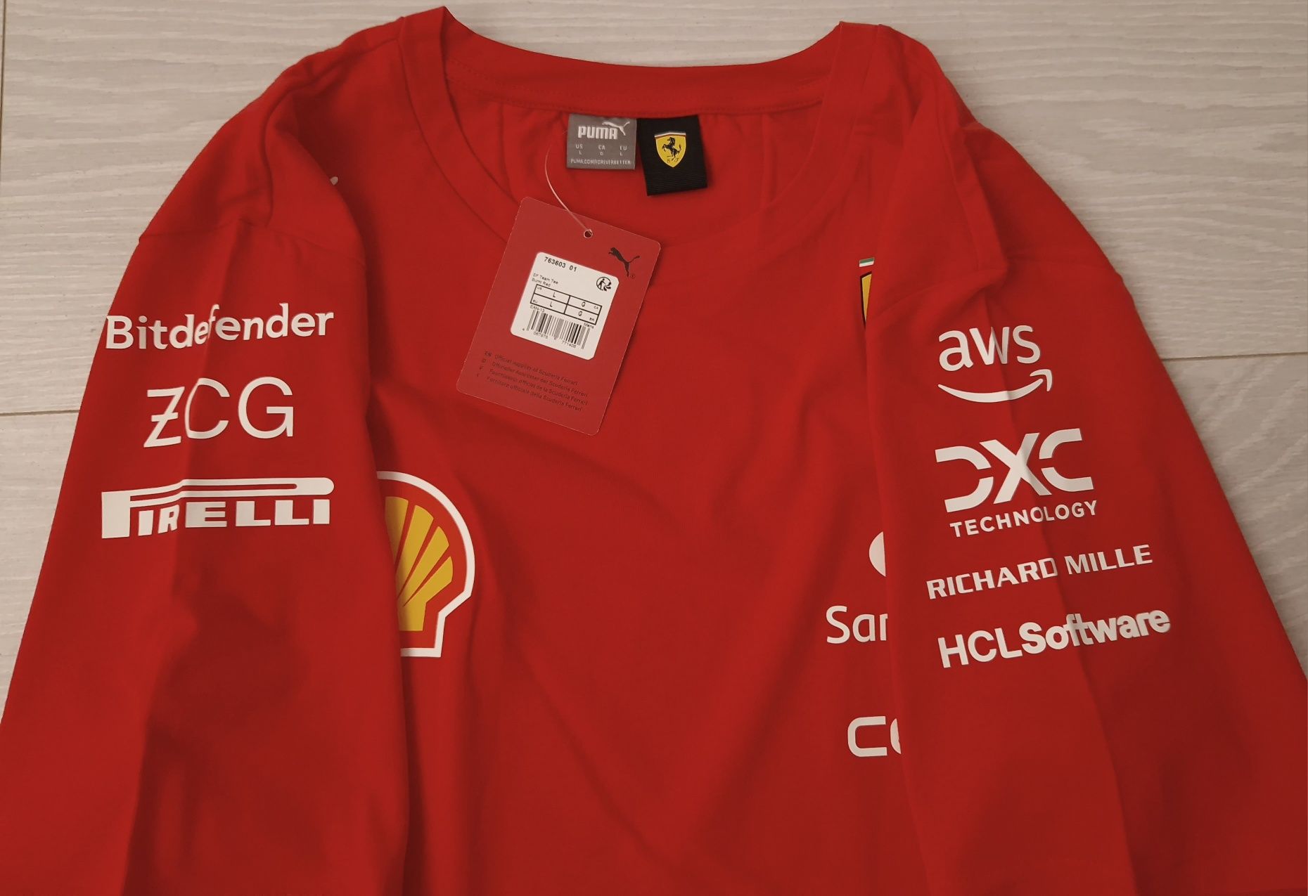 koszulka Scuderia Ferrari 2024, F1, Formula 1, Puma,Leclerc,Hamilton L