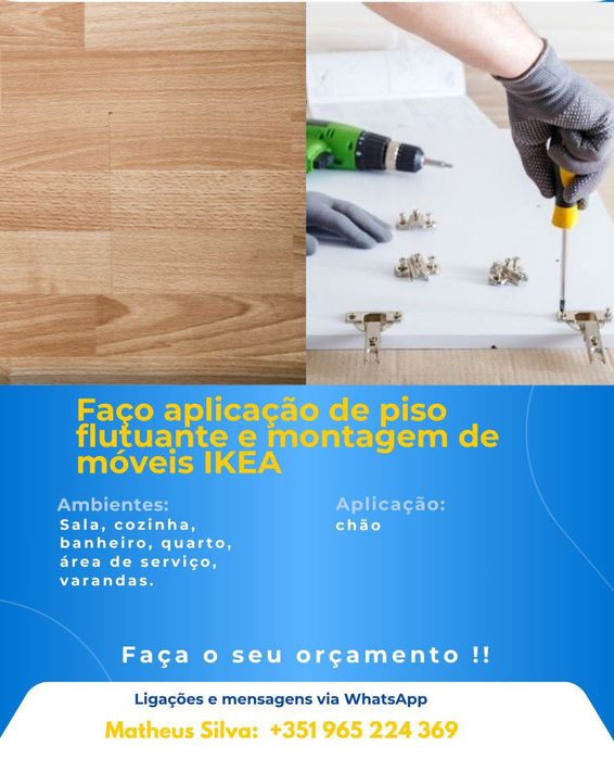 “Instalação de Piso Flutuante e Móveis – Qualidade e Confiança