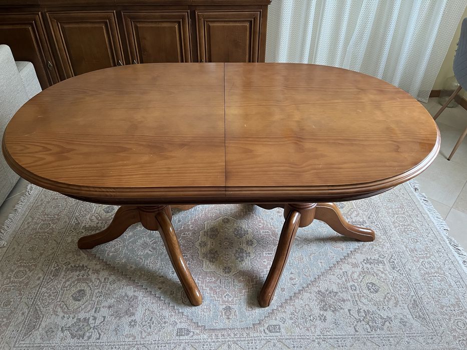 Mesa extensível oval 2 metros