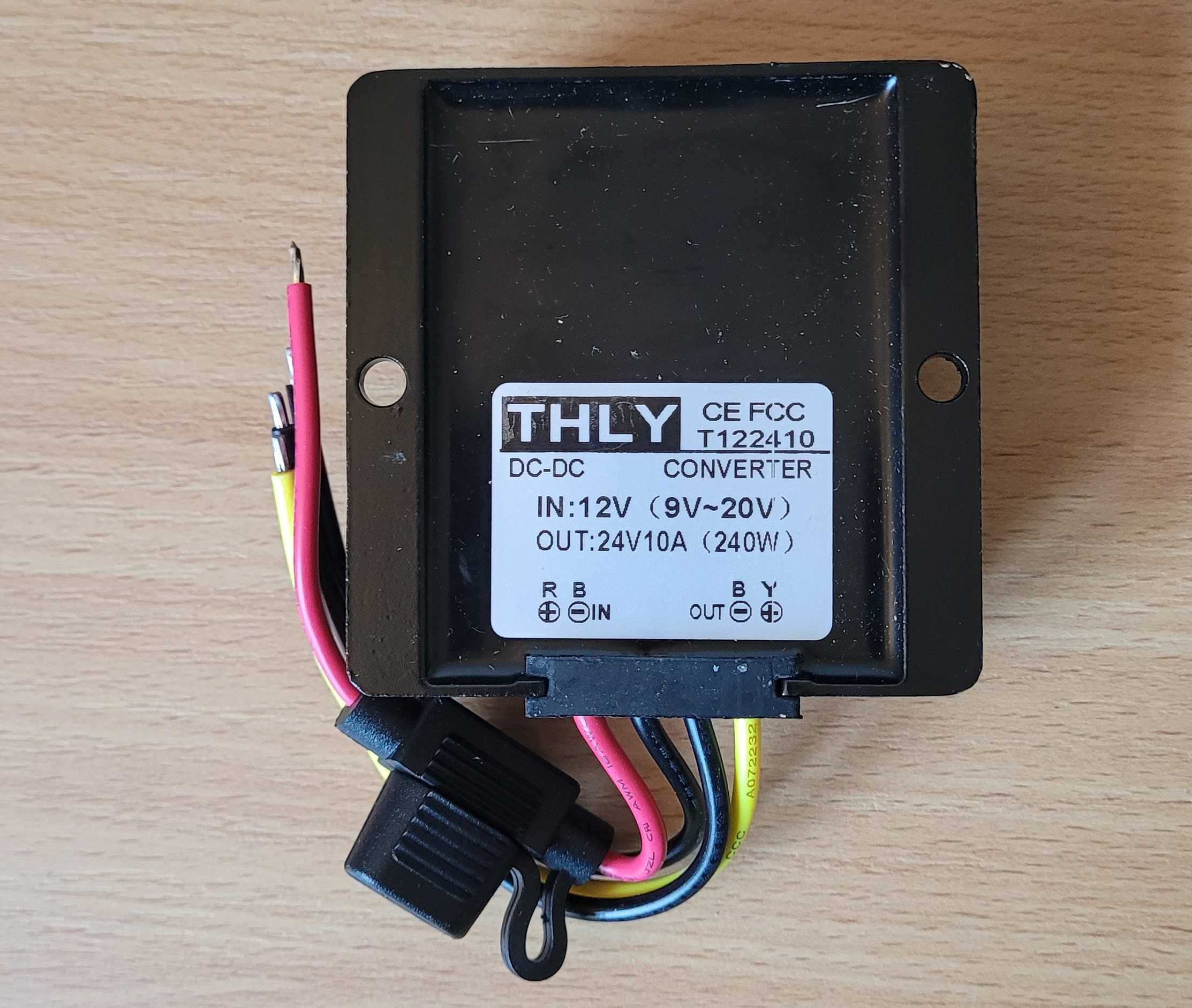 Konwerter DC-DC Boost 12V na 24V 10A 240W – Niezawodne Zasilanie