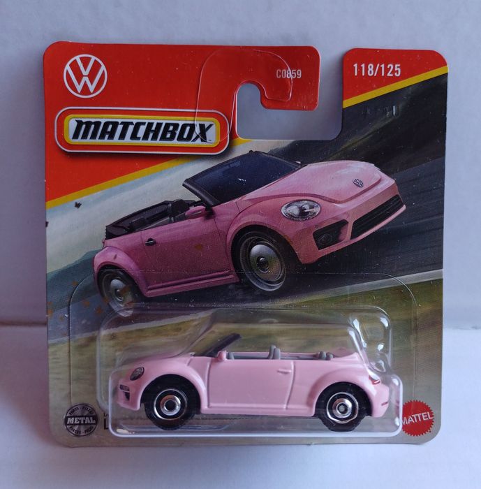 Matchbox 2019 Volkswagen Beetle Convertible różowy