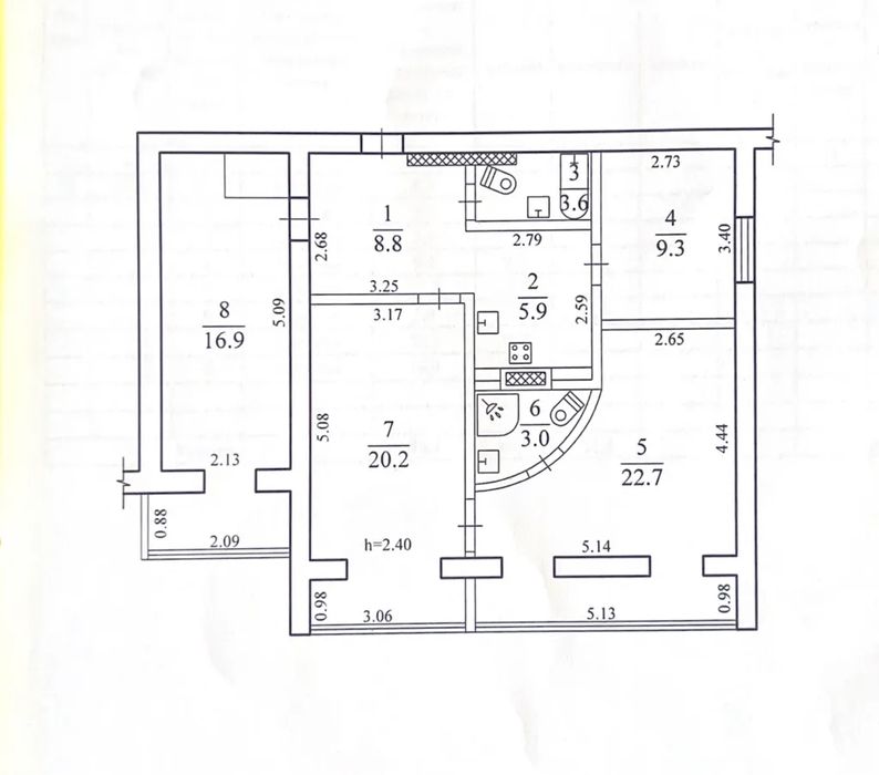 Продам 4х ком. 90м2. ул. Рабочая,73