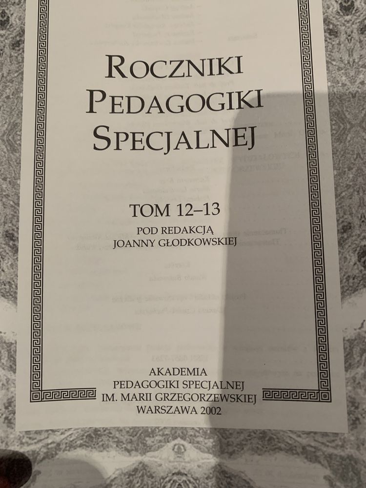 Roczniki Pedagogiki Specjalnej