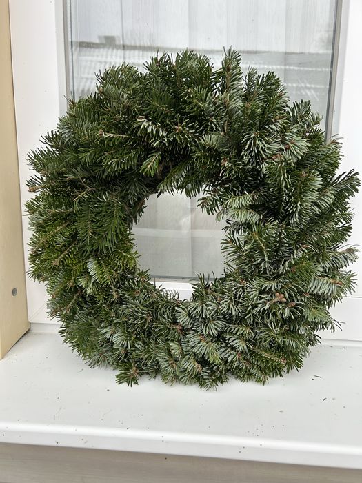 Новорічний  оберіг, вінок з натуральноі смереки