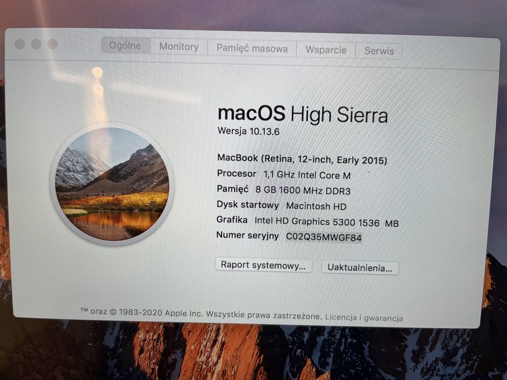 MacBook gold 2015 r z Nowa bateria