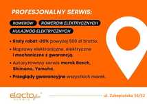 SERWIS Rowerów Ebike Hulajnogi -20% powyżej 500 zł  ul. Zakopiańska 56