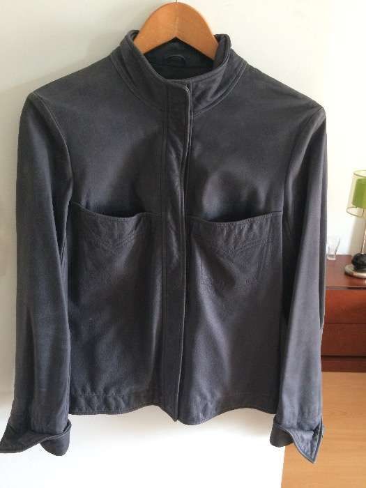 Casaco em pele Levis cinza