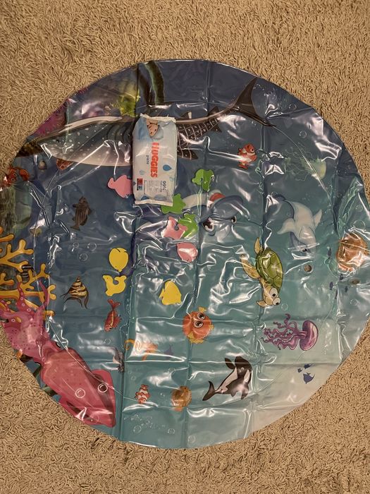 Новий Дитячий розвиваючий коврик/килимок д- 1 м, з водою