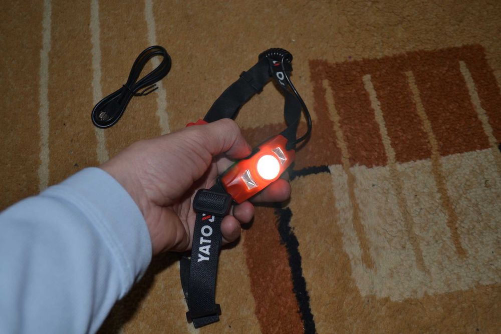 yato latarka  CZOŁOWA CREE XTE 500LM AKU