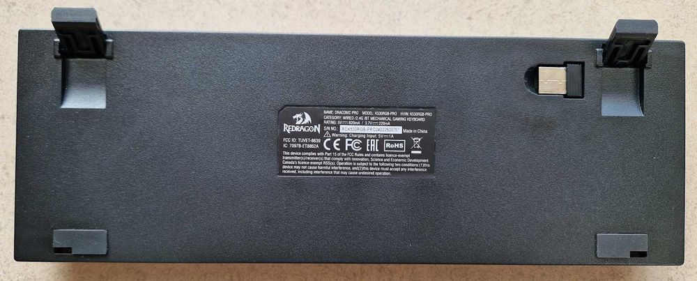 Teclado mecânico gaming Redragon Draconic K530