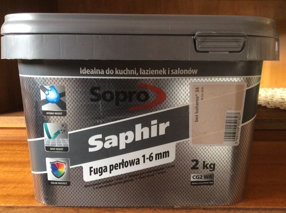 Fuga perłowa Sopro Saphir 2 kg, możliwa szybka wysyłka