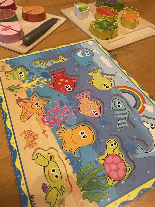 Zestaw puzzle gry zabawki dla dziecka