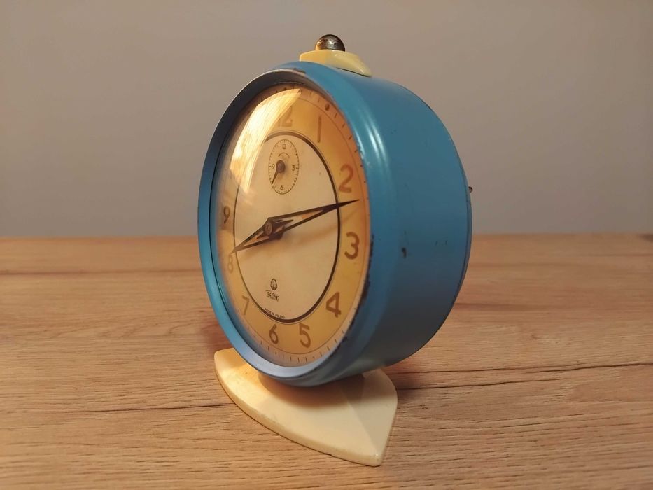 Poltik budzik polski zegar ponad 50 letni sprawny