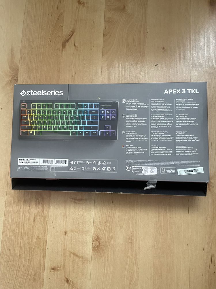 Klawiatura do komputera Steelseries Apex 3 tkl