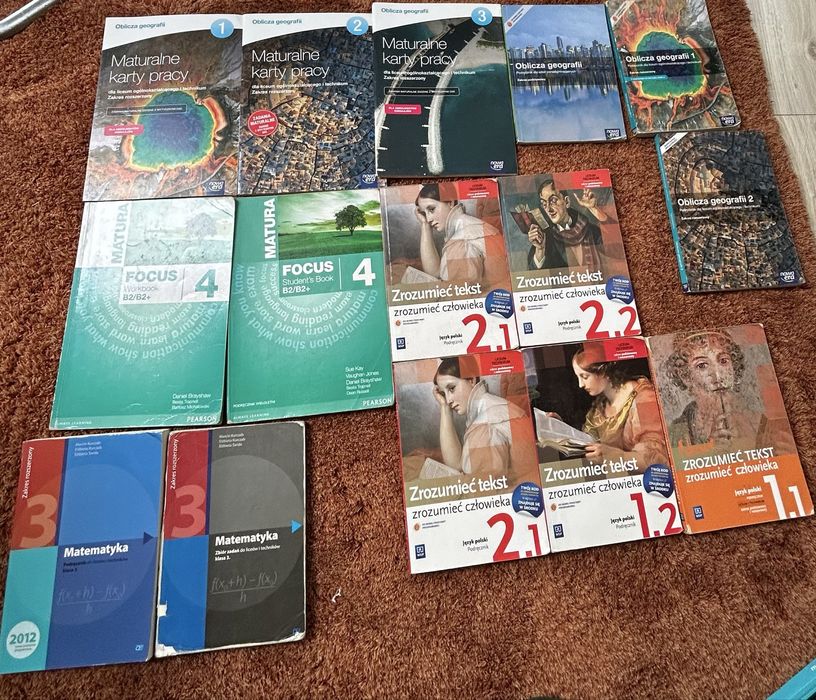 Ksiazki do liceum/technikum  ponadpodstawowa ponadgimnazjalna szkola