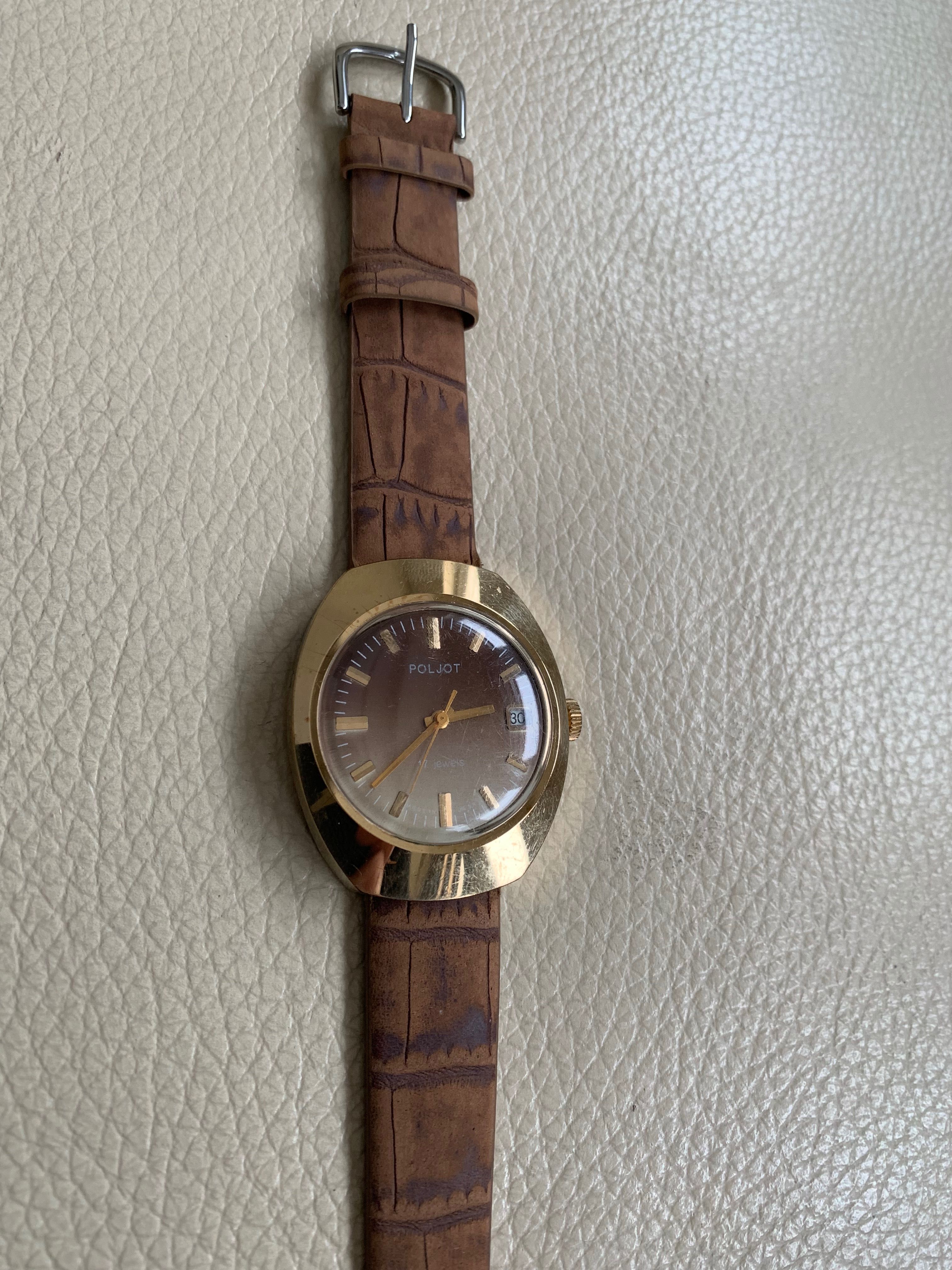 Zegarek poljot złocony au10
