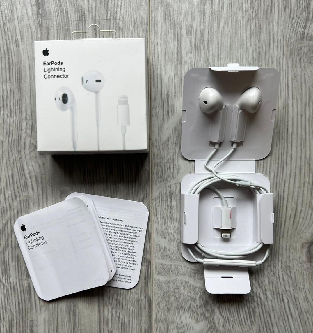 Oryginalne Słuchawki APPLE EARPODS LIGHTNING iPhone 7 8 X 11 12 13, 14