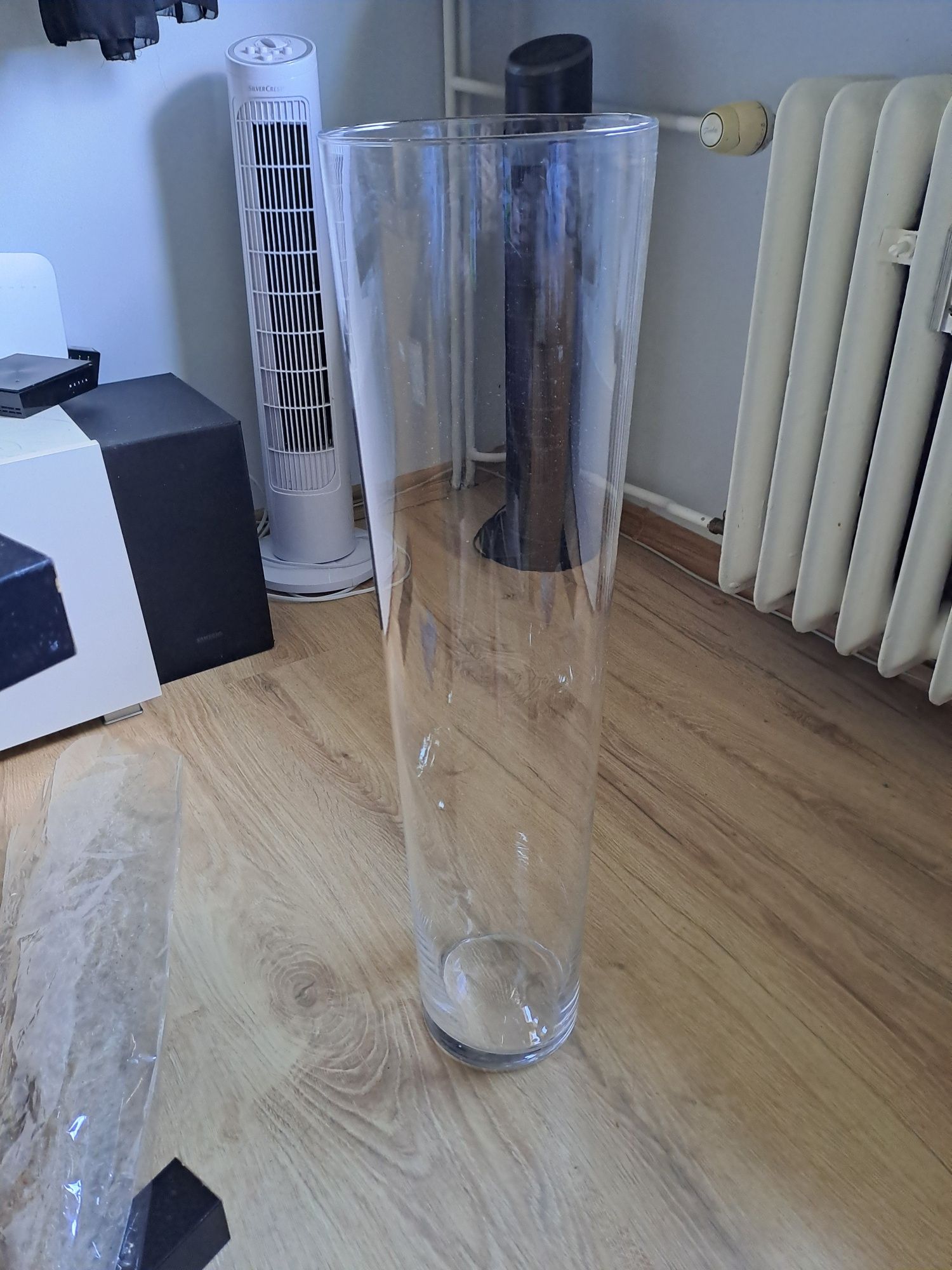 Duży szklany wazon  70 cm