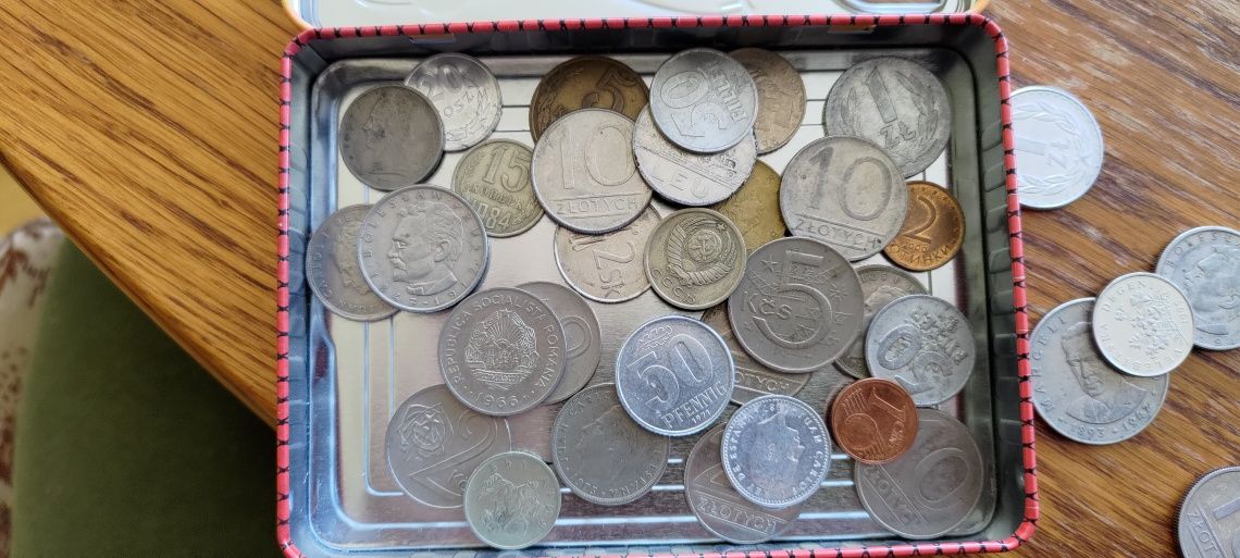 Stare monety lata 60-90 (Polska, Włochy i inne kraje)