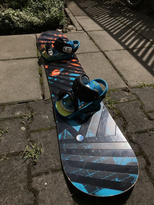 Deska snowboardowa, snowboard 149cm nitro haze, wiązania raiden strike