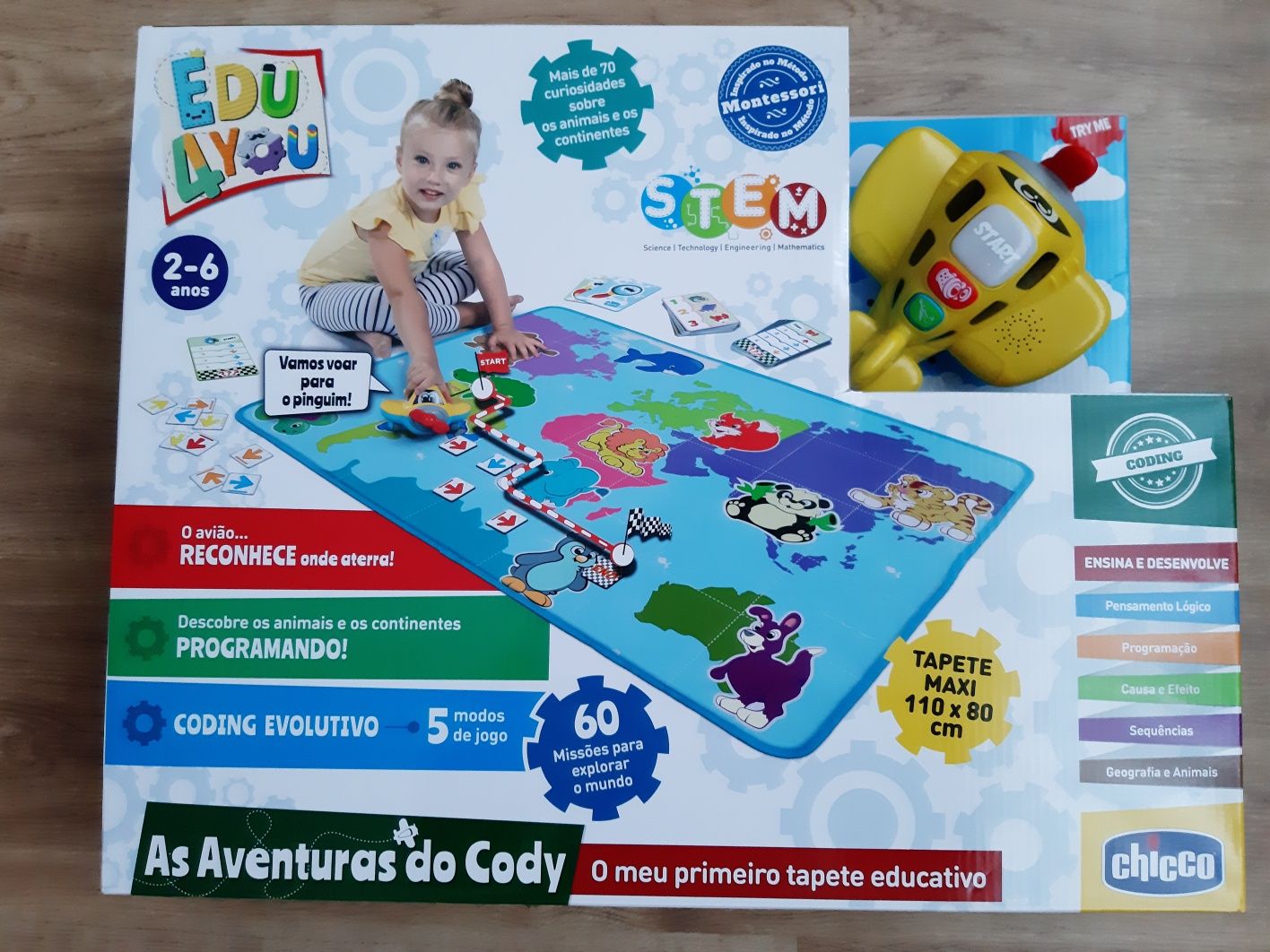 Chicco - Avião Cody - aprende a programar Edu4you (como novo)