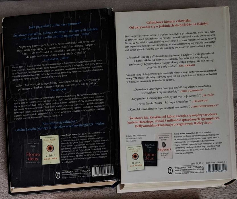 Sapiens od zwierząt do bogów Harari Homo deus krótka historia jutra