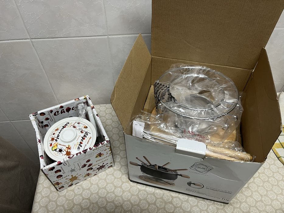 Fondue sobremesa chocolate queijo carne peixe