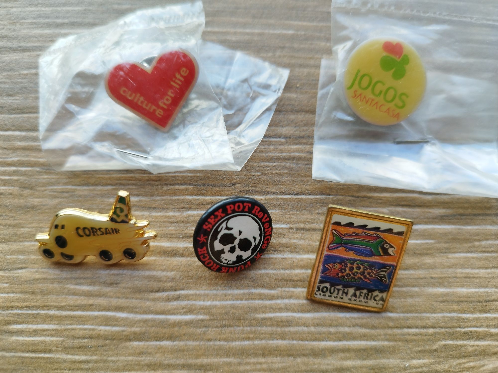 Pins para colecionadores vintage