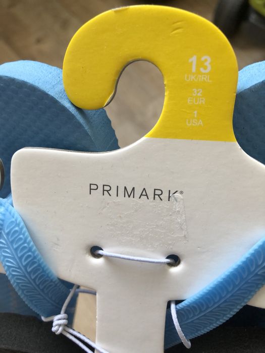 Новые набор тапочки ветнамки Primark 32 размер