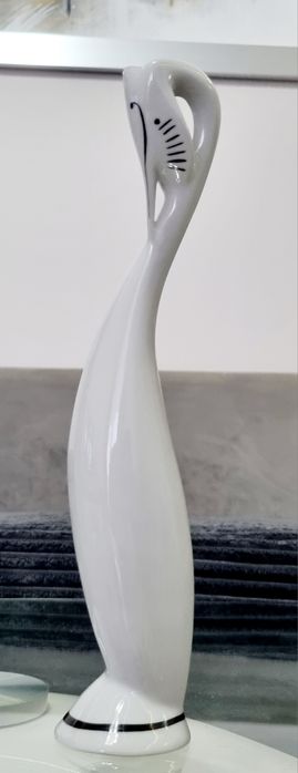 Sygnowana figurka Perkoz M. Naruszewicz Ćmielów 1957 r.